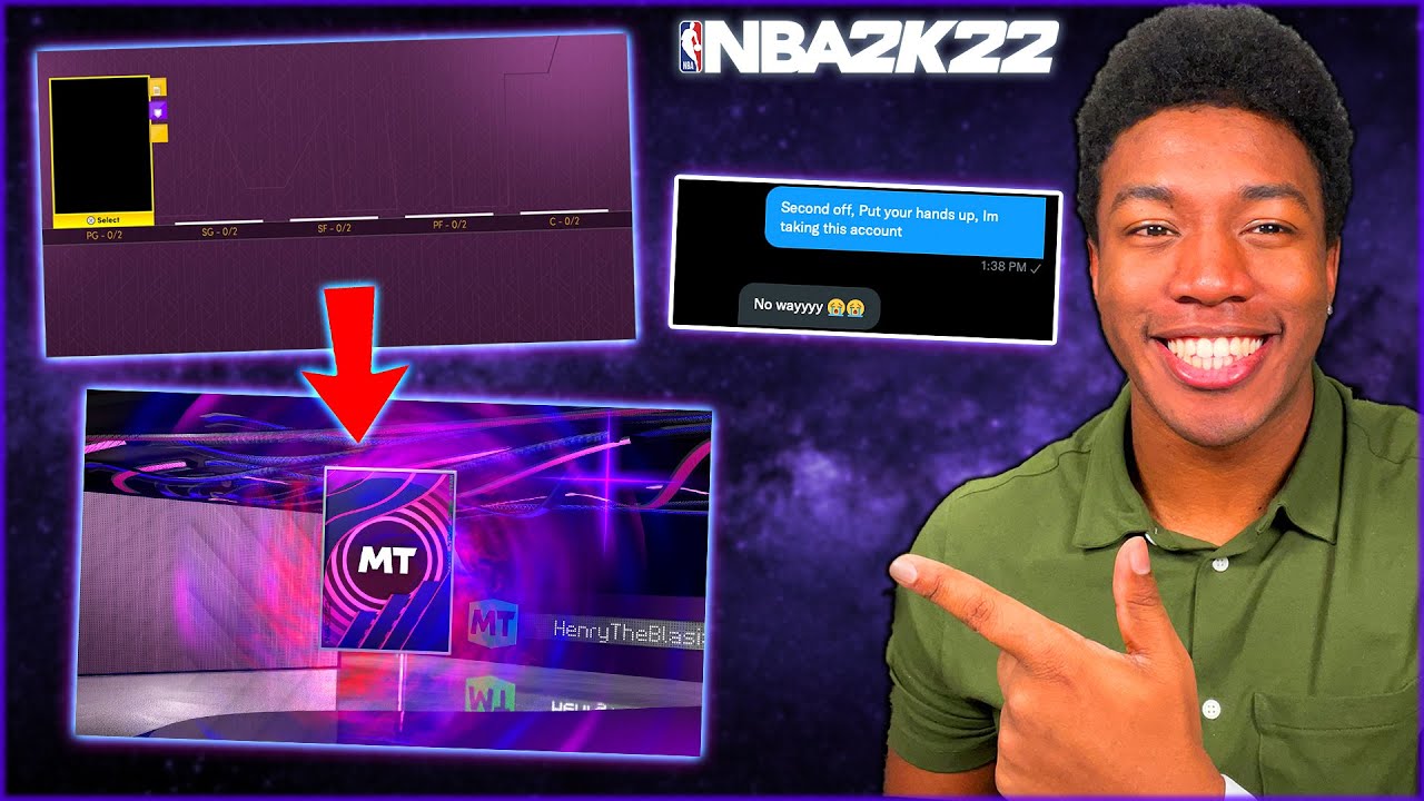 I HACKED HIS ACCOUNT....THEN GAVE HIM FREE DARK MATTERS AND A GOD SQUAD...NBA 2k22 MyTEAM