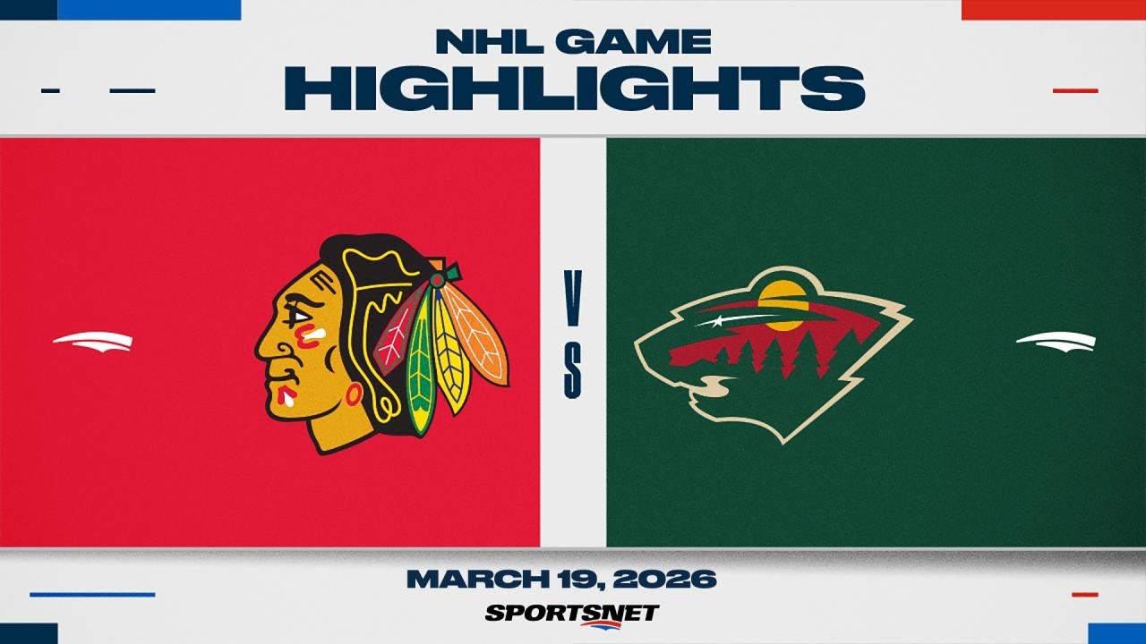 NHL Highlights | Blackhawks vs. Wild - March 19, 2026