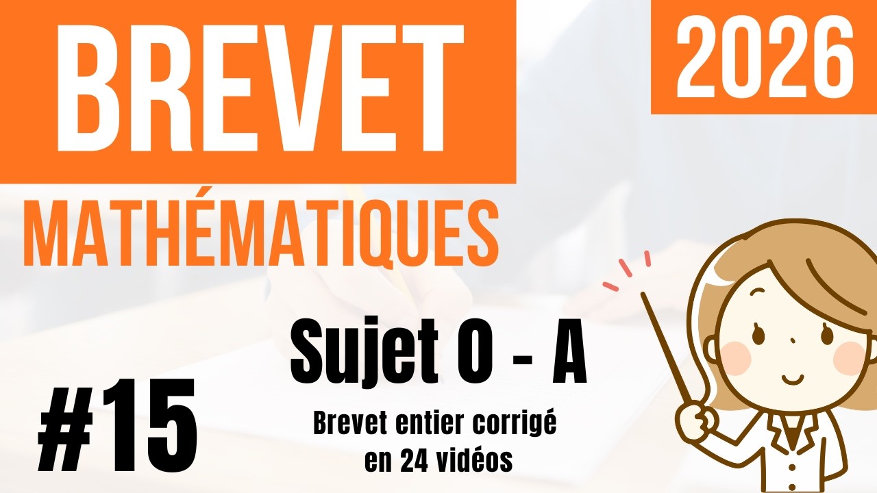 BREVET 2026 - Mathématiques 3ème - Sujet 0-A - #15 - programme de calcul et expression factorisée