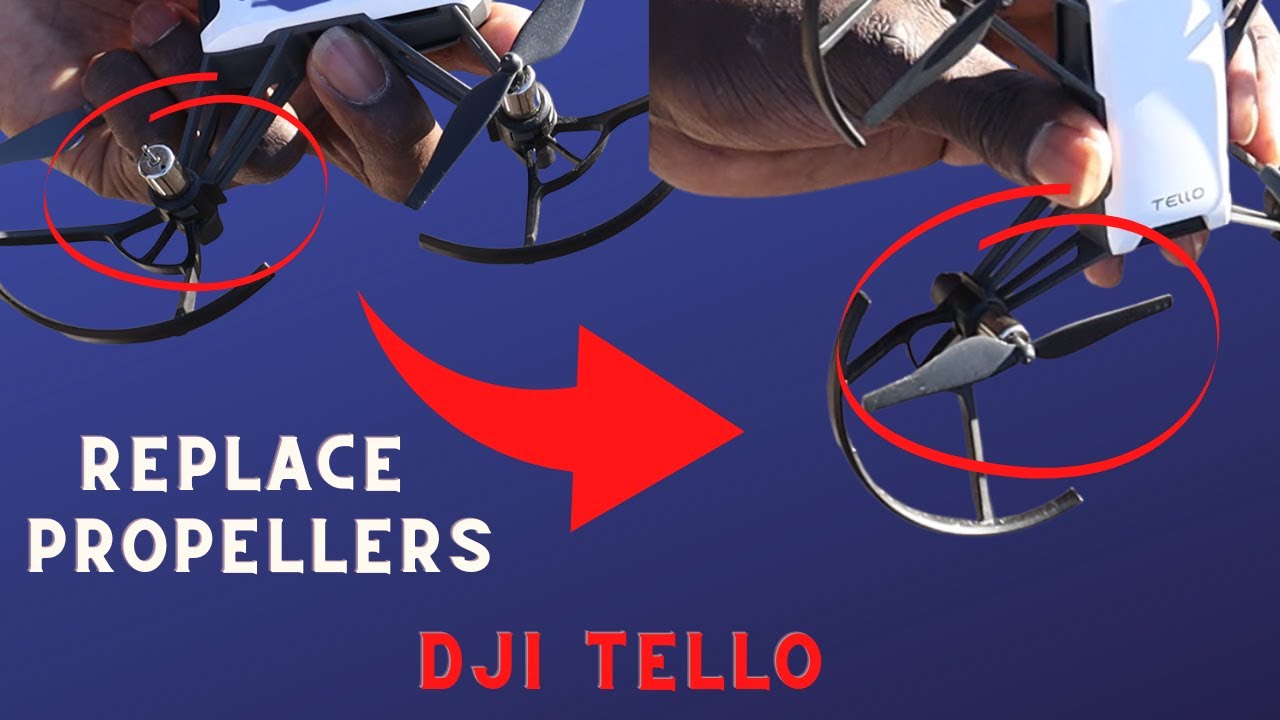 Replace PROPELLERS on DJI TELLO DRONE | How to replace TELLO drone Propellers