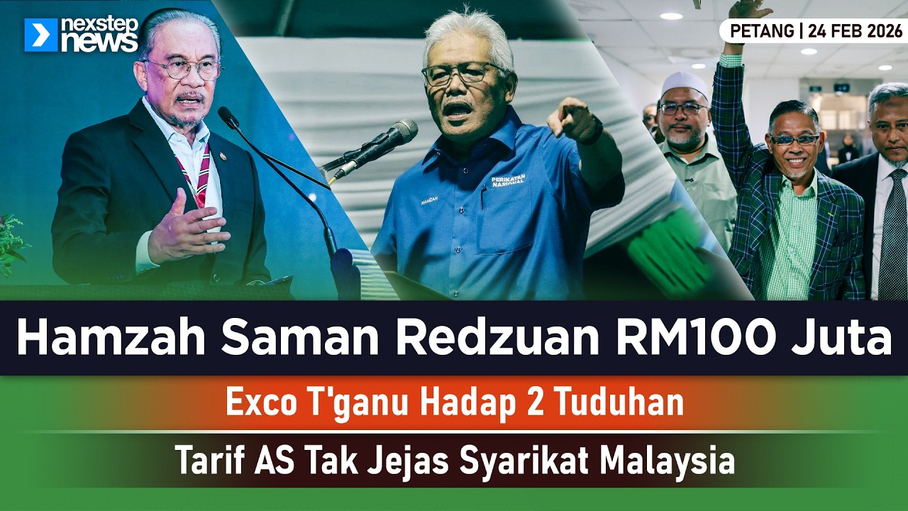 GEMPAR! Hamzah Saman Redzuan RM100 Juta | Exco T'ganu Hadap 2 Tuduhan | Tarif AS Tak Jejas Syarikat-
