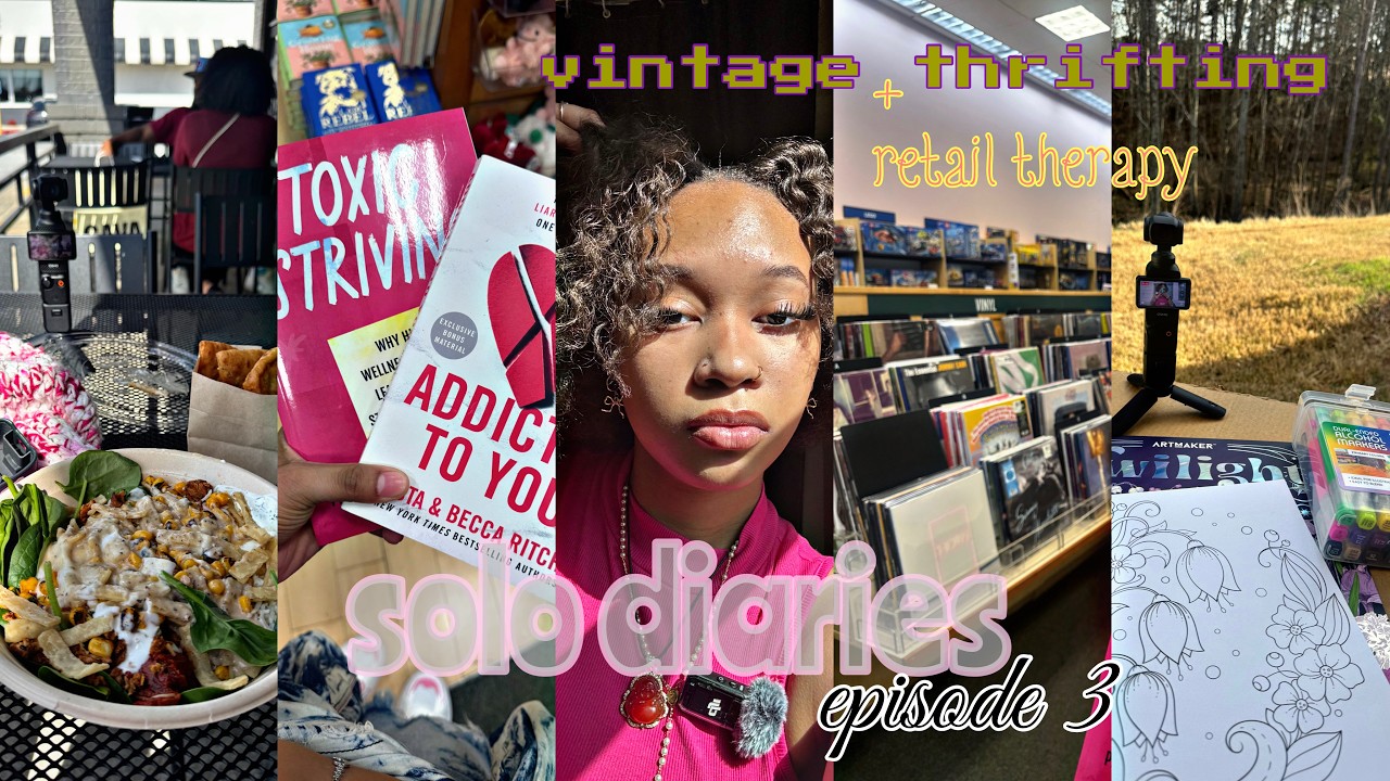 vlog: thrifting & more! + haul💕 ||solo diaries ep3