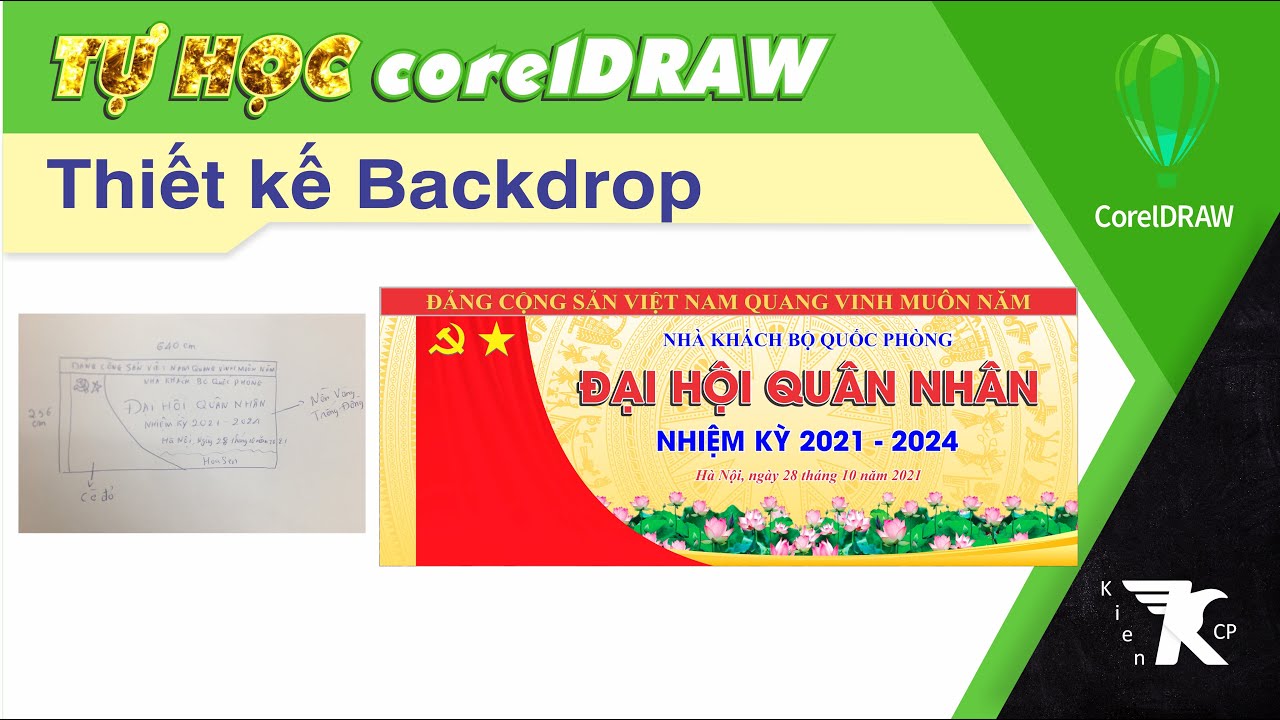 Thiết Kế Backdrop | Thiết Kế Biển Quảng Cáo | Học Corel