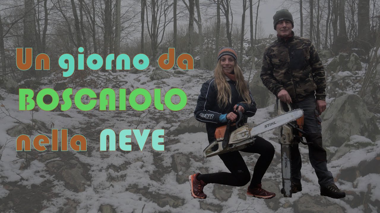 Un GIORNO da BOSCAIOLO nella NEVE