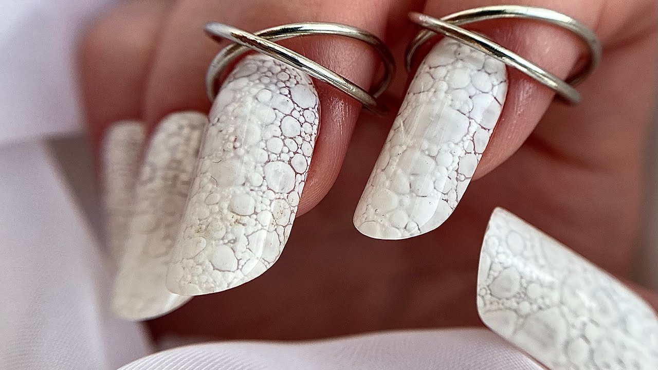 МК / МАНИКЮР БАБЛ ЭФФЕКТ🫧/ ДИЗАЙН НОГТЕЙ МЫЛЬНЫМИ ПУЗЫРЯМИ🫧/ Manicure bubble effect🫧