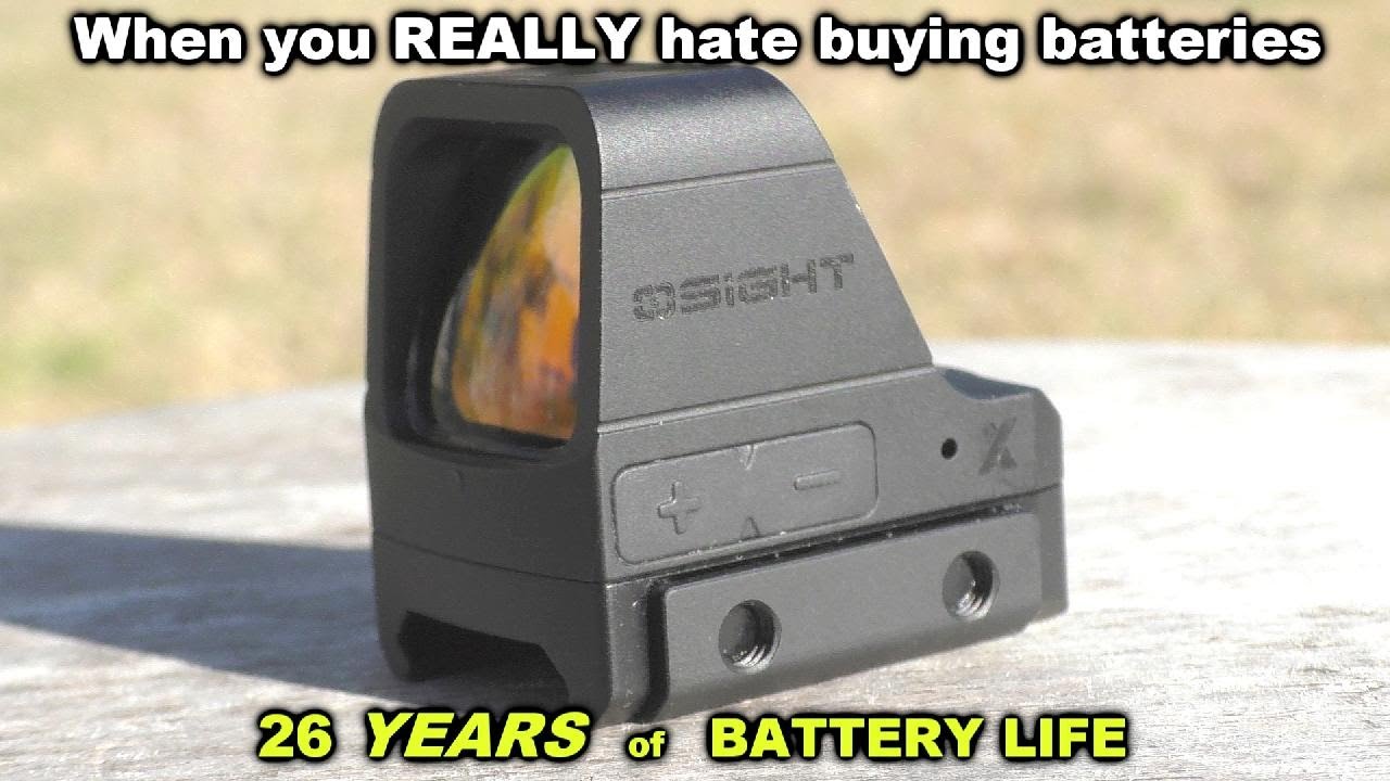Osight X -  A red dot with ridiculous battery life