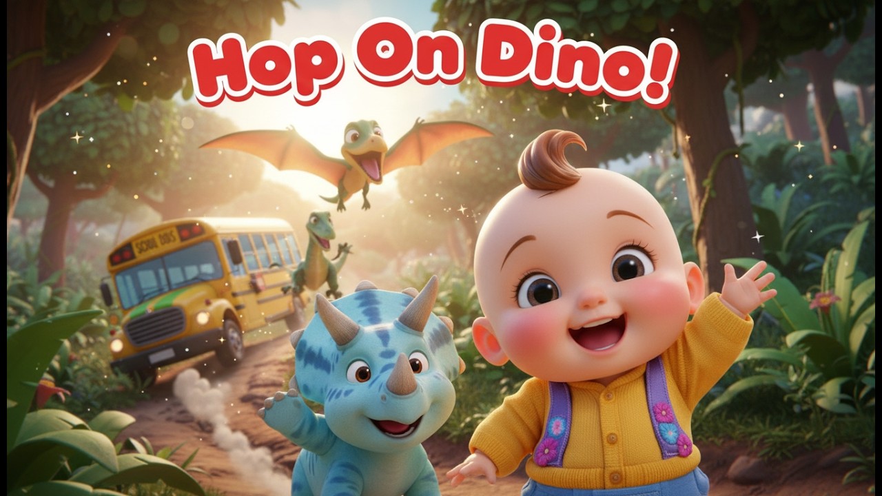 Canción del Viaje en Autobús de Dinosaurios 🦕🚌 Canción Infantil Educativa en Español Para Niños