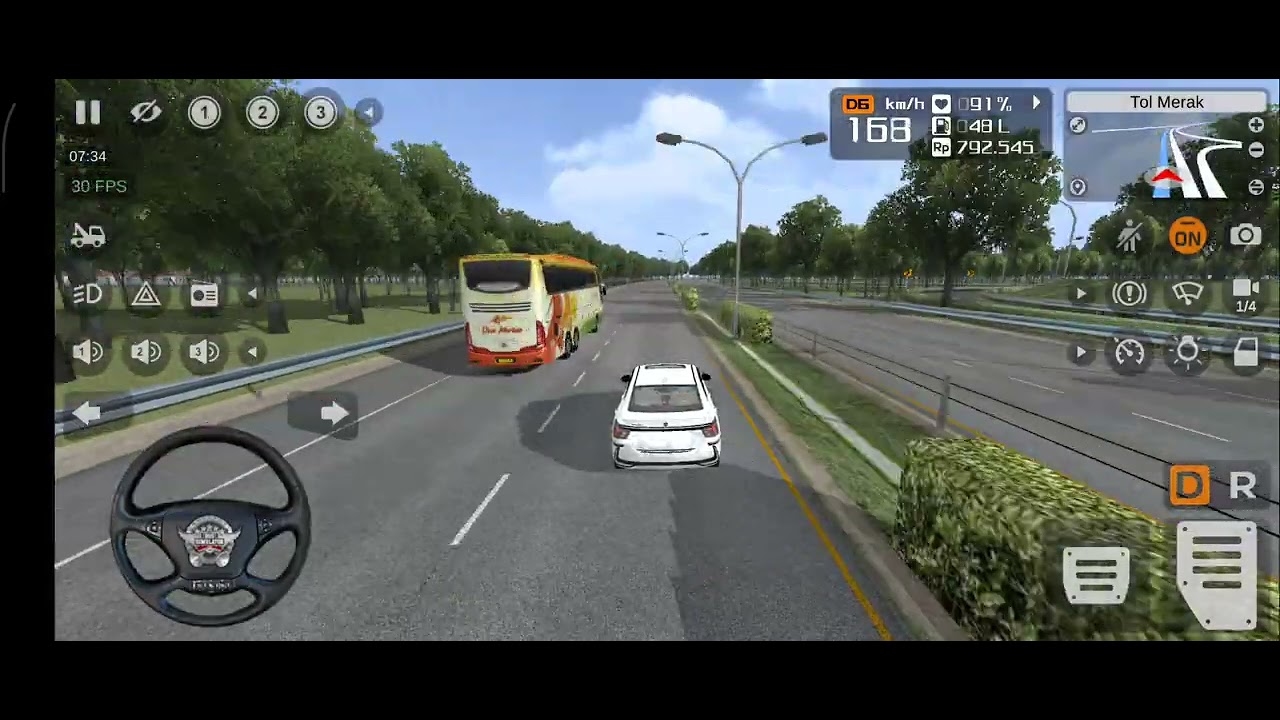 Driving Maruti Swift dzire in bus simulator Indonesia