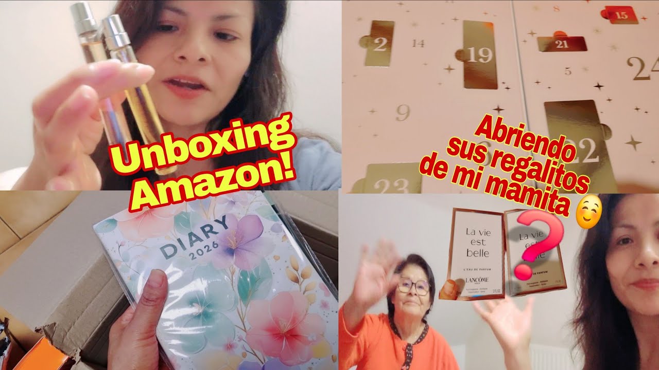 Unboxing Amazon + los regalitos que recibió mi mamá 💝 Unboxing especial