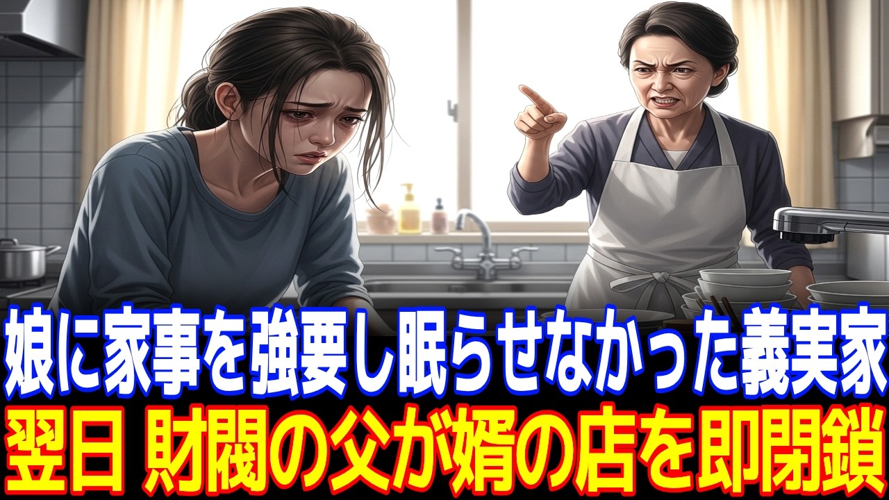 娘に家事を強要し眠らせなかった義実家, 翌日 財閥の父が婿の店を即閉鎖