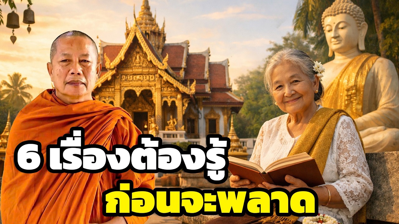 6 สิ่งไม่ควรทำ  แต่ควรรู้ไว้เพื่อหลีกเลี่ยงให้พ้นได้ ธรรมะคลายทุกข์ พระมหาบุญช่วย ปัญญาวชิโร 1
