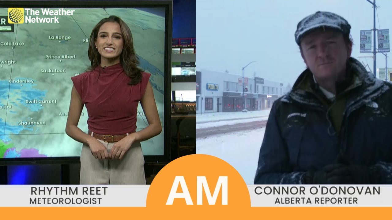 Snowfall Warnings in Alberta for Heavy Snow and Strong Winds  | #WeatherAM