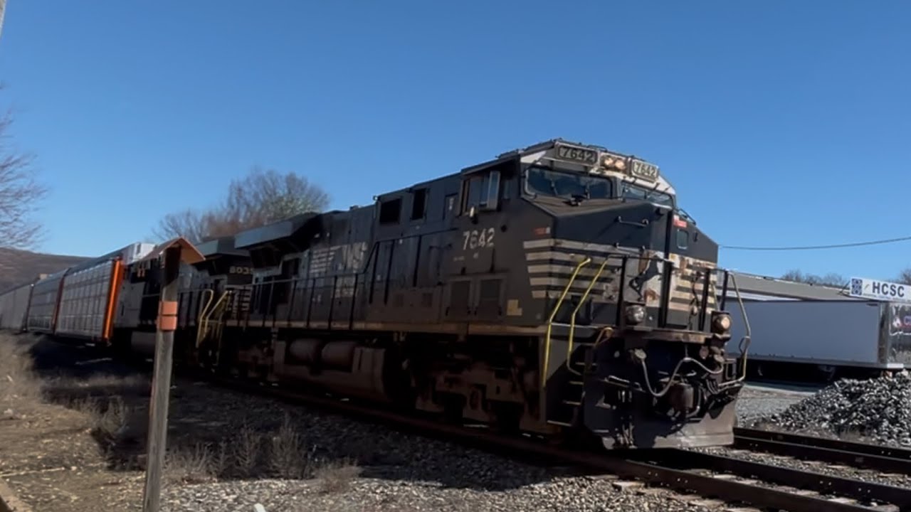 NS ES-40DC 7642 Leads an Automotive Through Emmaus, PA Next to Purr Haus.