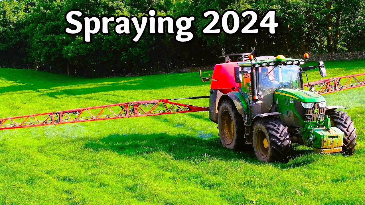 Spraying Fields 2024 | John Deere 6155R and Kverneland iXter B18