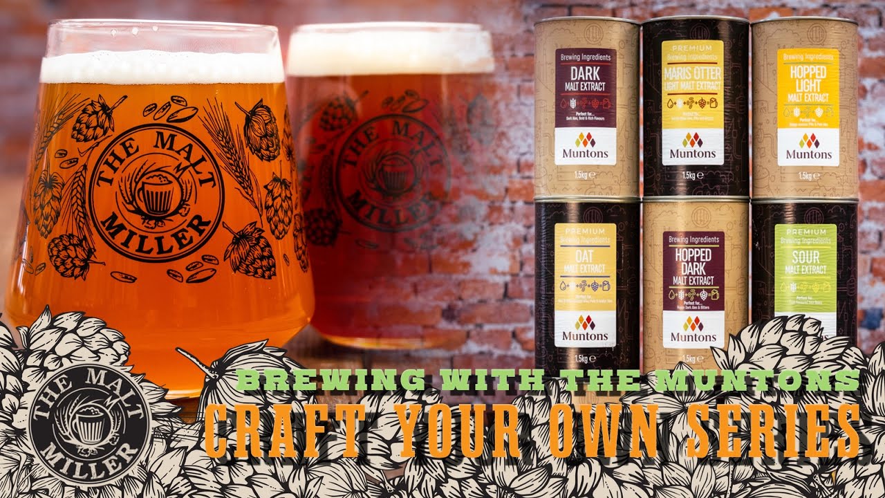 The Malt Miller | Пивоварение с Muntons: создайте свои собственные наборы для приготовления пива