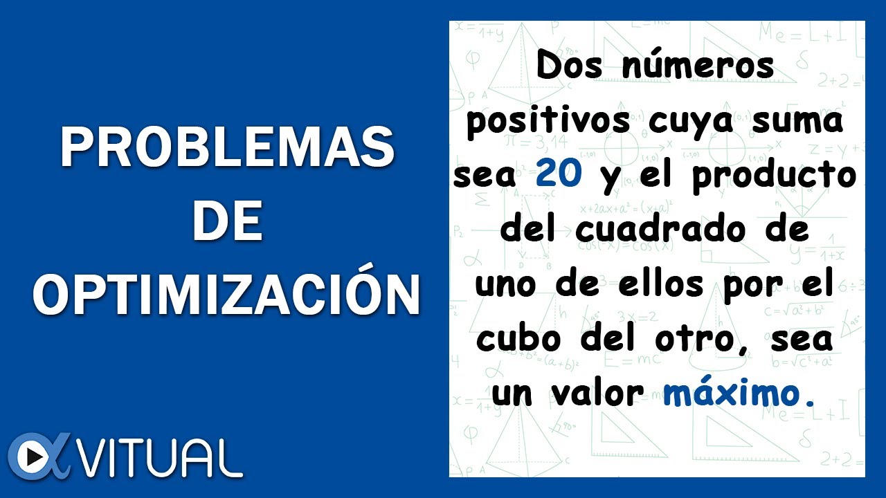 📈 Aplicaciones de la derivada: Problemas de Optimización V1