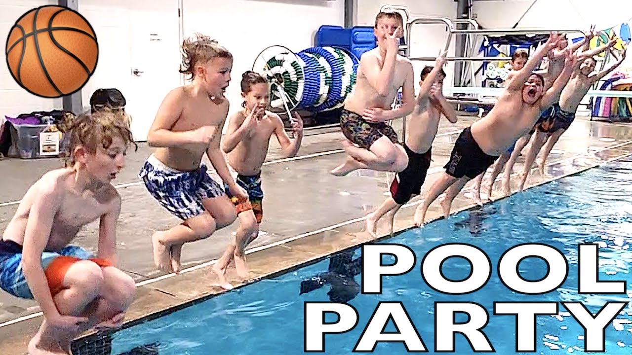 BASKETBALL TEAM POOL PARTY! 🏀💦