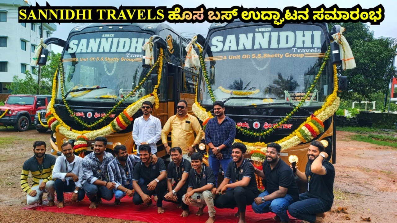  SANNIDHI TRAVEL'S – Introducing 2 Brand New Buses! 🚌 . ಮಂಗಳೂರು to ಮಂತ್ರಾಲಯ 