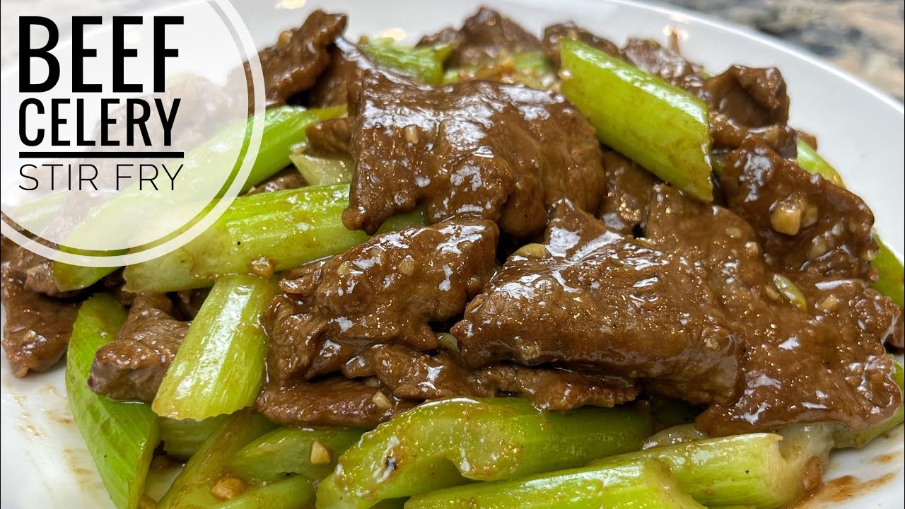 Celery And Beef Stir Fry | Crunchy Vegetable And Juicy Beef Stir Fry
