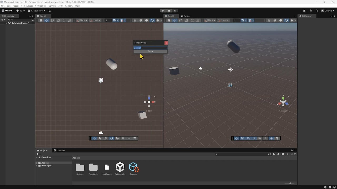 UNITY 6 - Lesson 04 - Overlay Menu, Grid and Snap, Orientation, 2D and 3D Views, Layout