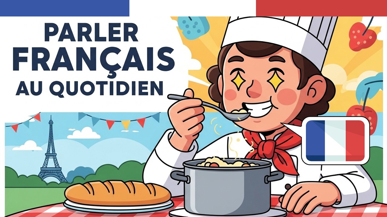 Le Français Pratique Podcast: 🍲Comment parler de cuisiner à la maison en Français