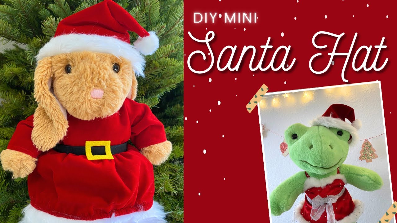 How to Make a Santa Hat for a Teddy Bear