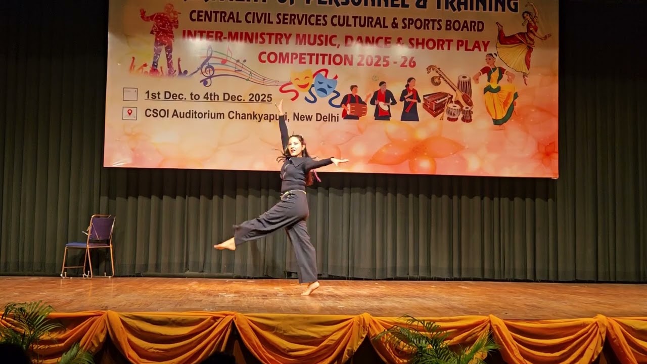 Interministry Western Dance Competition (Solo Category) by SWATI RAWAT from M/o Health (04.Dec.2025)