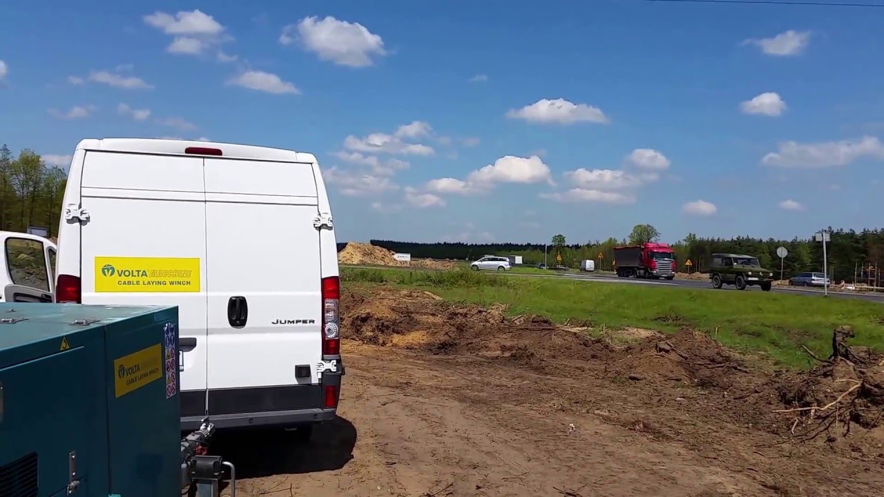 Wciągarka kablowa VOLTA, sprzedaż, wynajem, wciąganie linii średniego napiecia 800 m