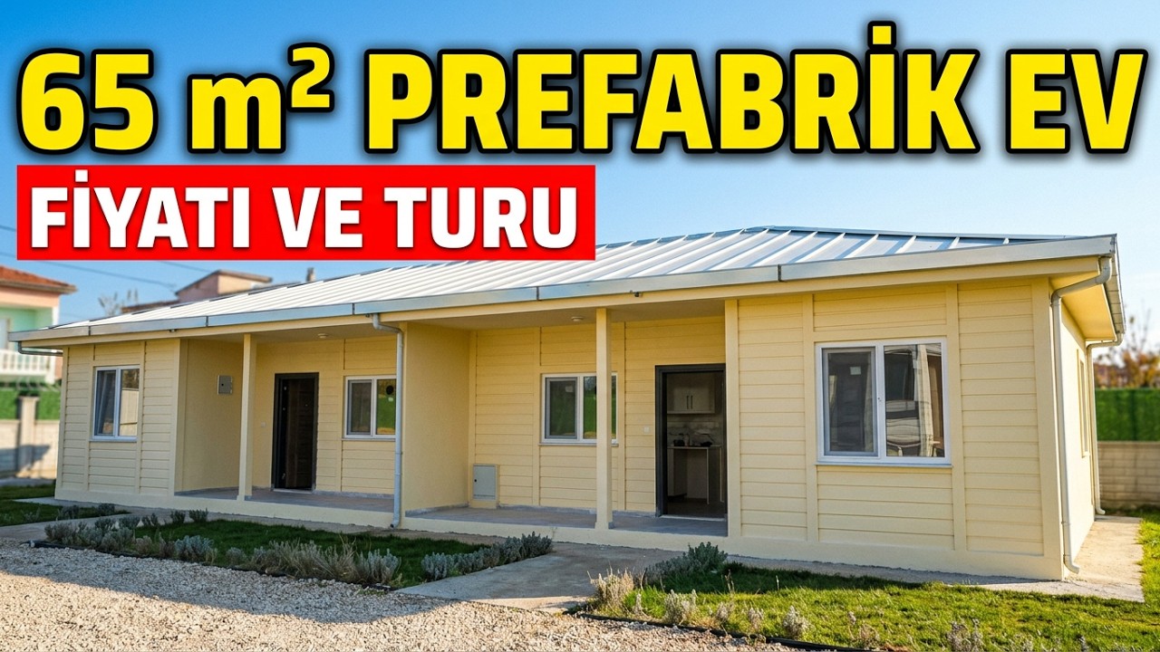 PREFABRİK EV TURU VE FİYATI | ÇELİK ve GAZBETON | DEPREME DAYANIKLI MODERN YAPI (TAKSİTLE 65 m²)