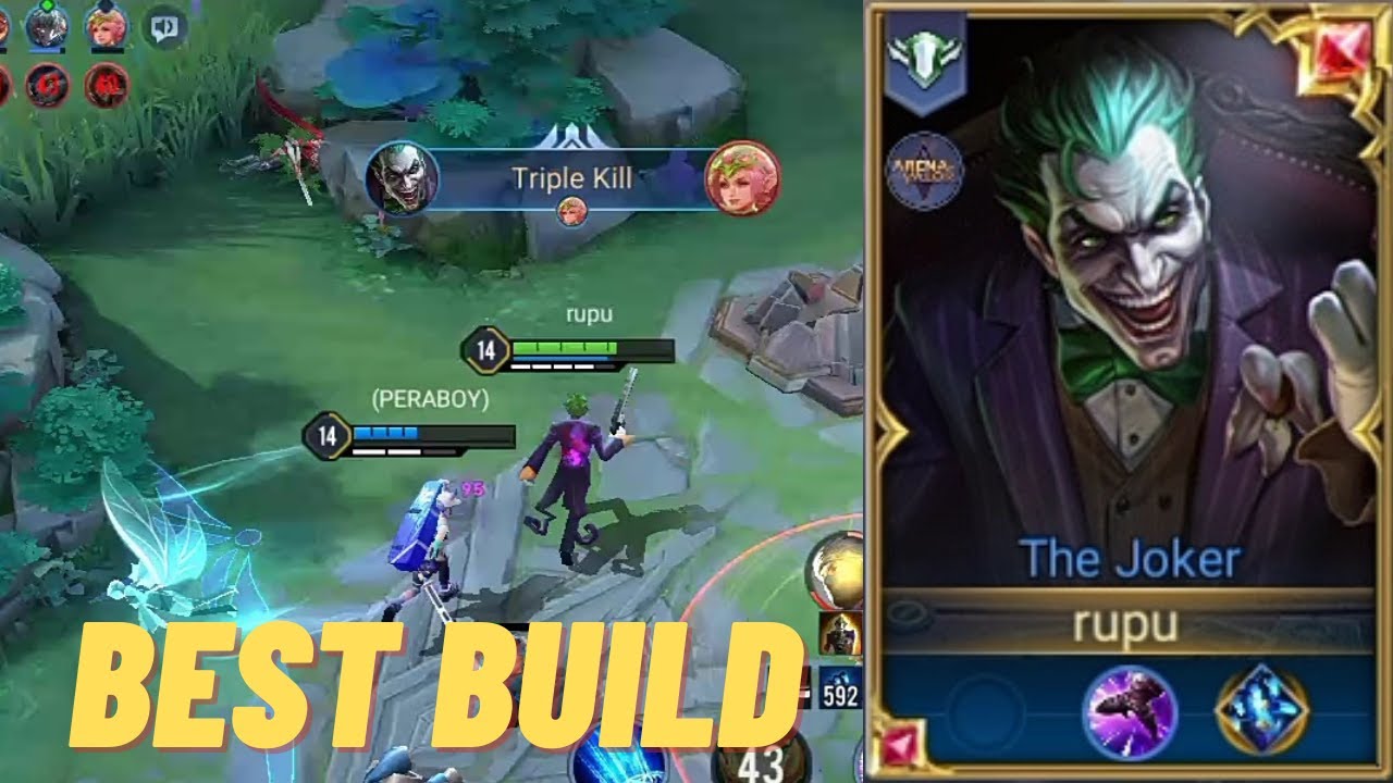 AoV : JOKER PRO GAMEPLAY | BEST BUILD |  - ARENA OF VALOR