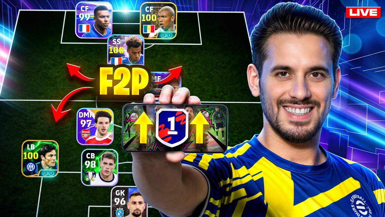 eFootball Mobile LIVE 🔥 Road to Division 1 (FREE TO PLAY ONLY) 🚀