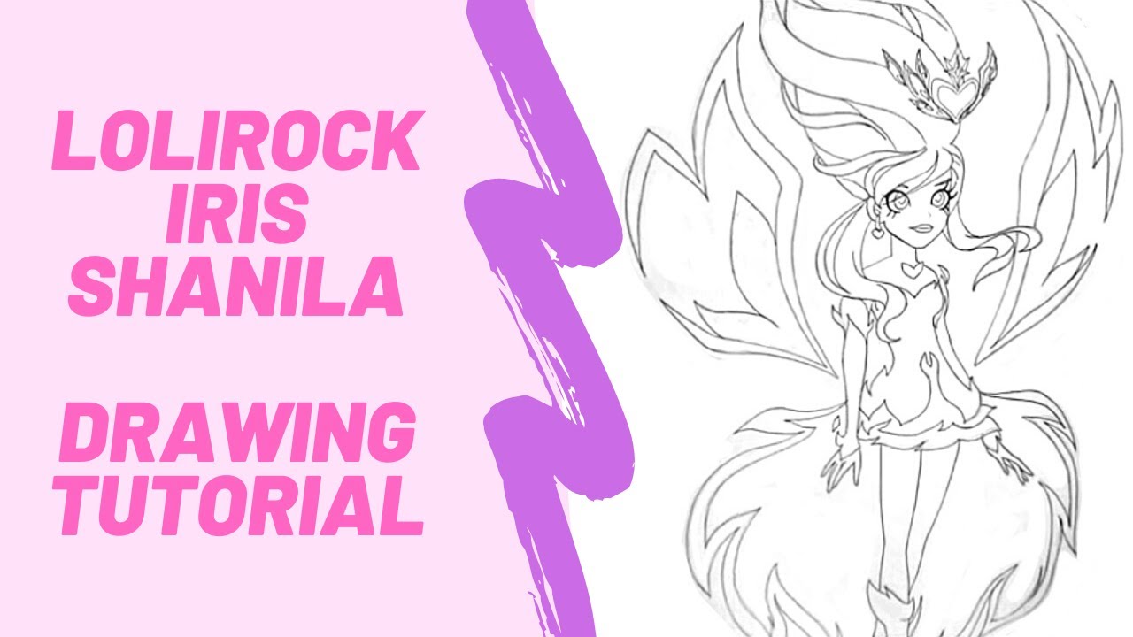 Princess Iris Shanila from LoliRock Drawing Tutorial No.16