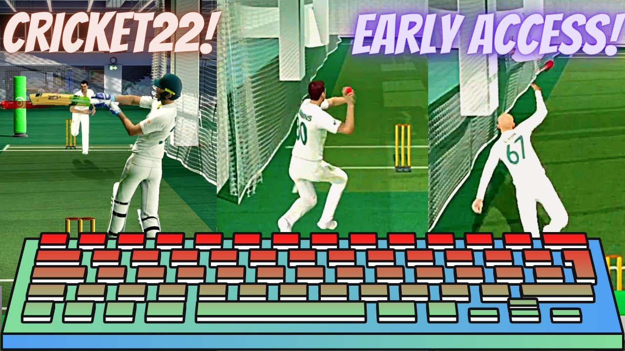 How to Play Cricket 22 with Keyboard!!! (Batting / Bowling) (PC)!!!