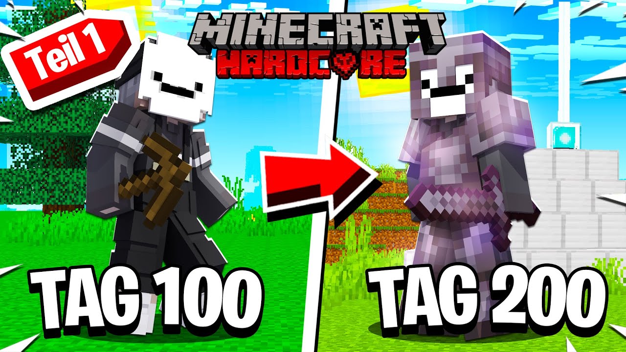 Ich ÜBERLEBE 150 TAGE in MINECRAFT HARDCORE