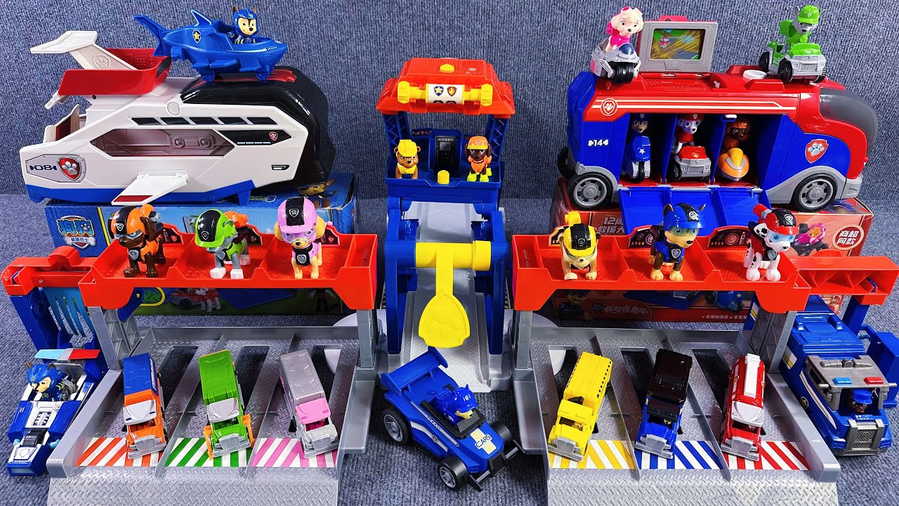 12 minute unboxing experience | cool Paw Patrol series sets, Truck Stop HQ ASMR | Toy Review