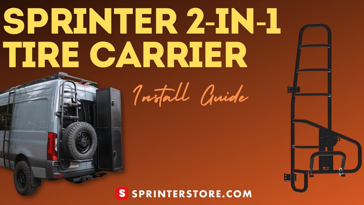 How to Install the Tec Vanlife 2-in-1 Tire Ladder Carrier on a Mercedes Sprinter