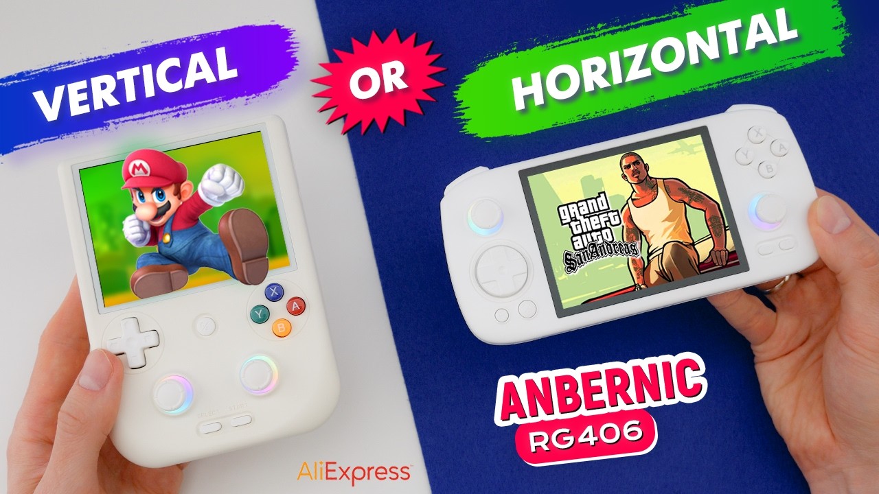 Anbernic RG406 Vertical vs Horizontal – WHICH ONE’S BETTER? Full Review