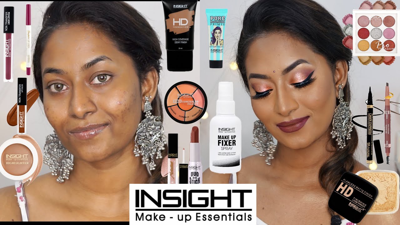 Пробуем ПОЛНОЕ ЛИЦО с косметикой INSIGHT ✨ | ** МЕНЕЕ 250 рупий 😱 за штуку ** |