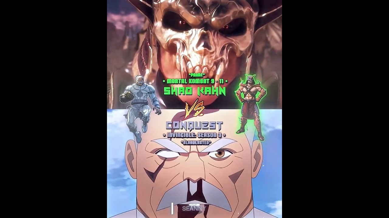 Shao Kahn (Prime) Vs Conquest (Bloodlusted) | Mortal Kombat Vs Invincible