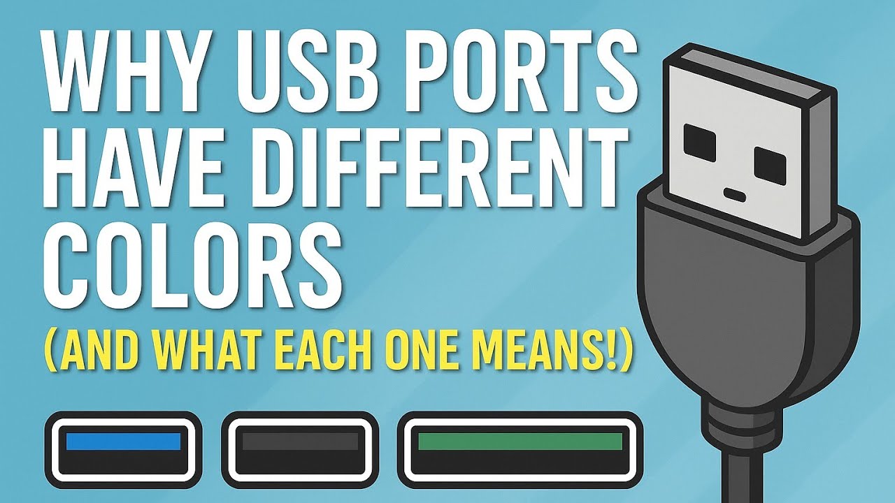 Почему порты USB имеют разные цвета (и что каждый из них означает!)