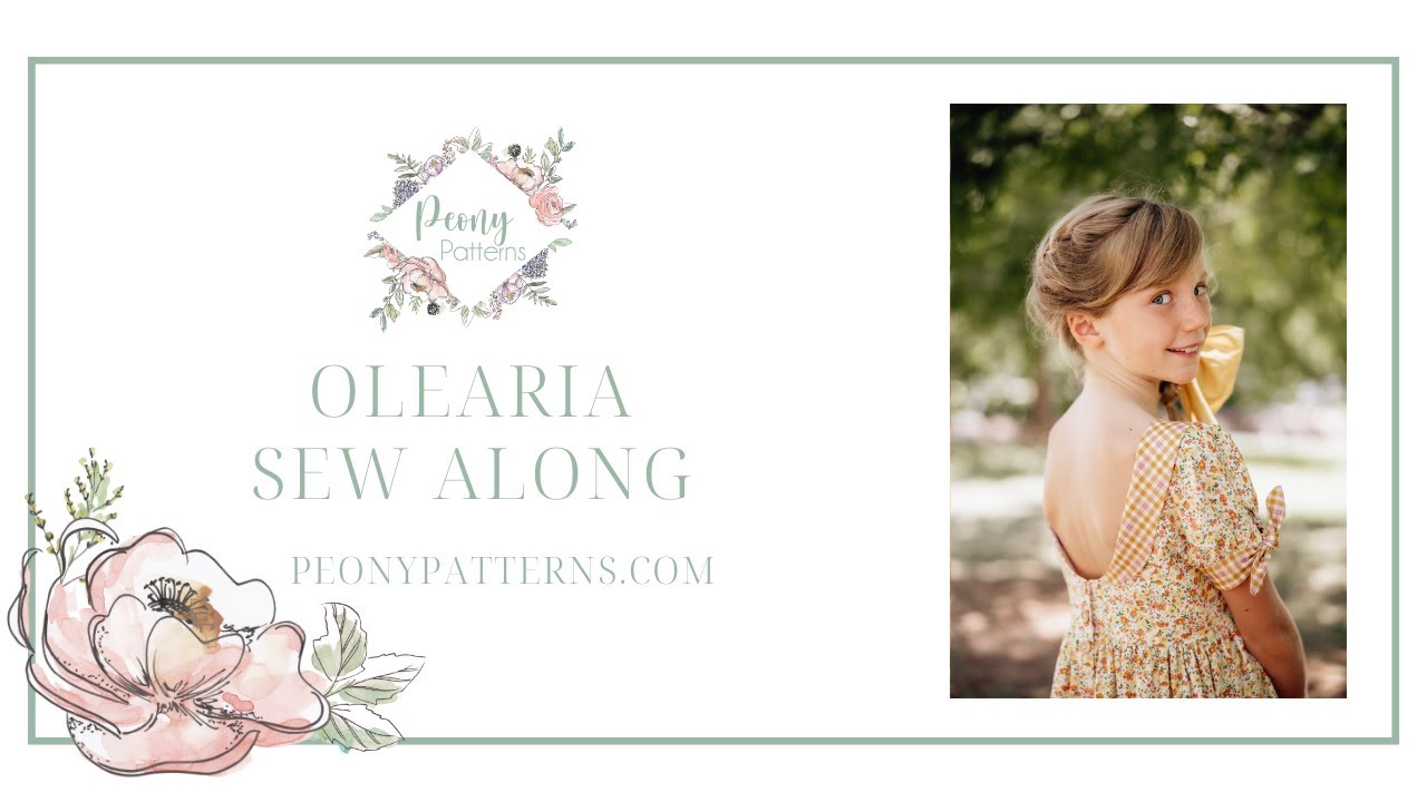 Peony Patterns Olearia Dress/Top Sew Along