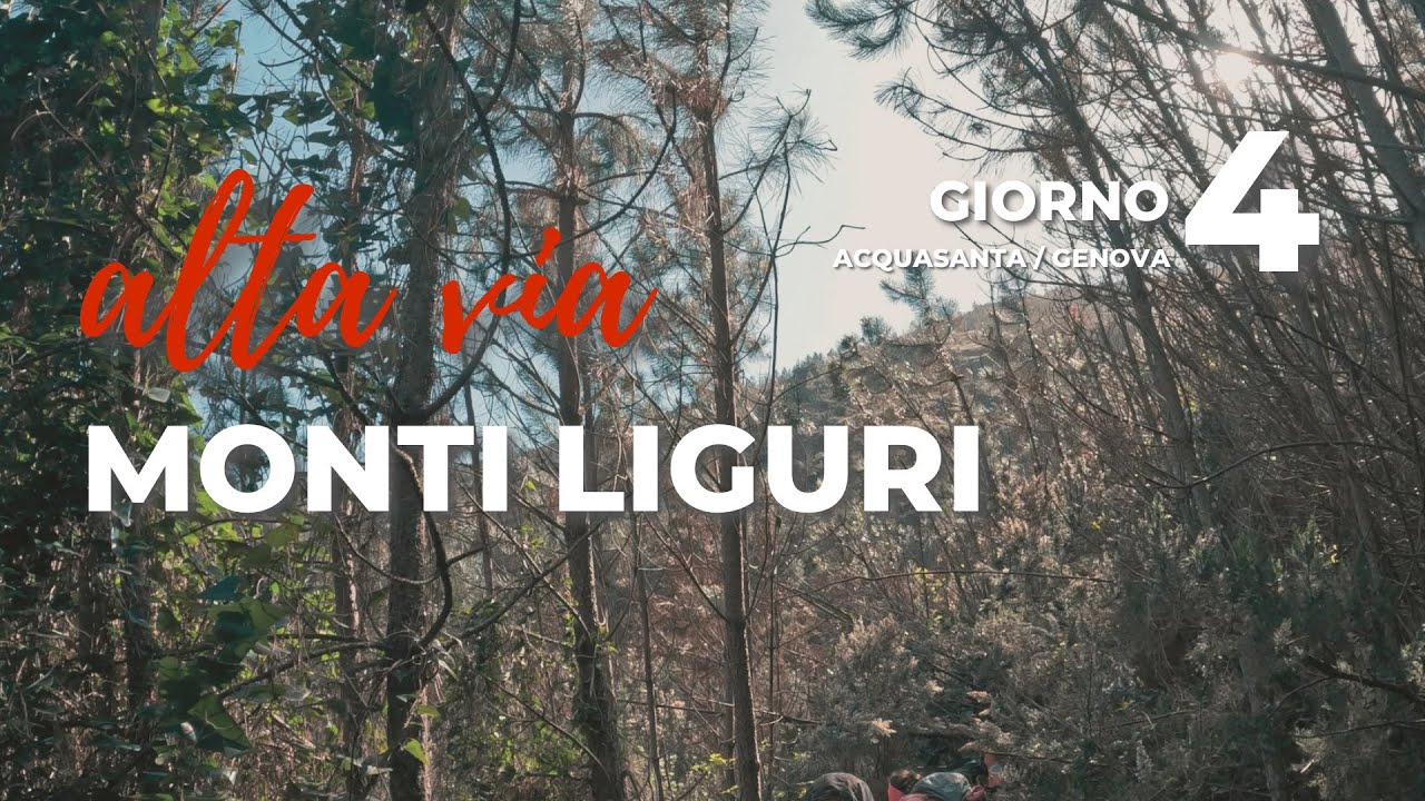 ALTA VIA dei Monti Liguri - 4° Giorno - da Acquasanta a Genova [4K]
