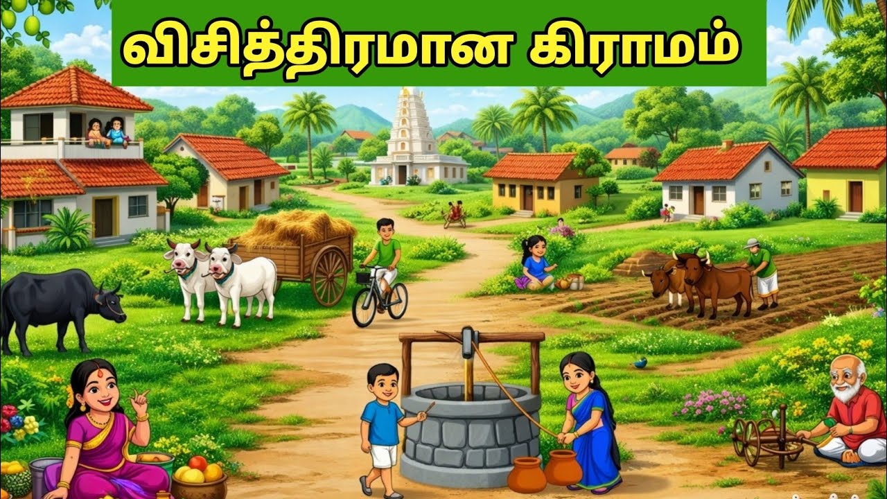 Tamil Stories - விசித்திரமான கிராமம்  | Needhi Sollum Kadhaigal - 05 | Tamil Moral Stories