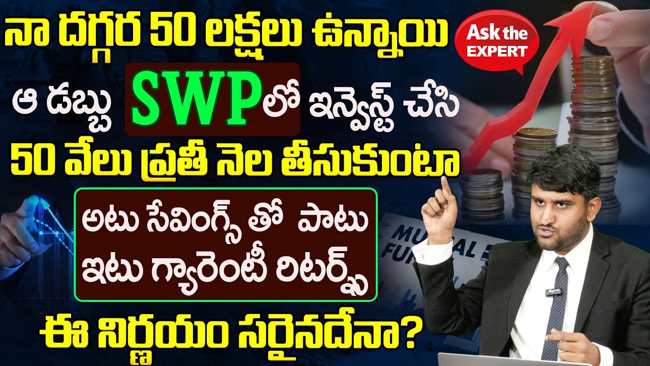 ₹50,000 Monthly Income + Savings & Guaranteed Returns? | SWP Plan in Mutual Funds in Telugu |Revanth