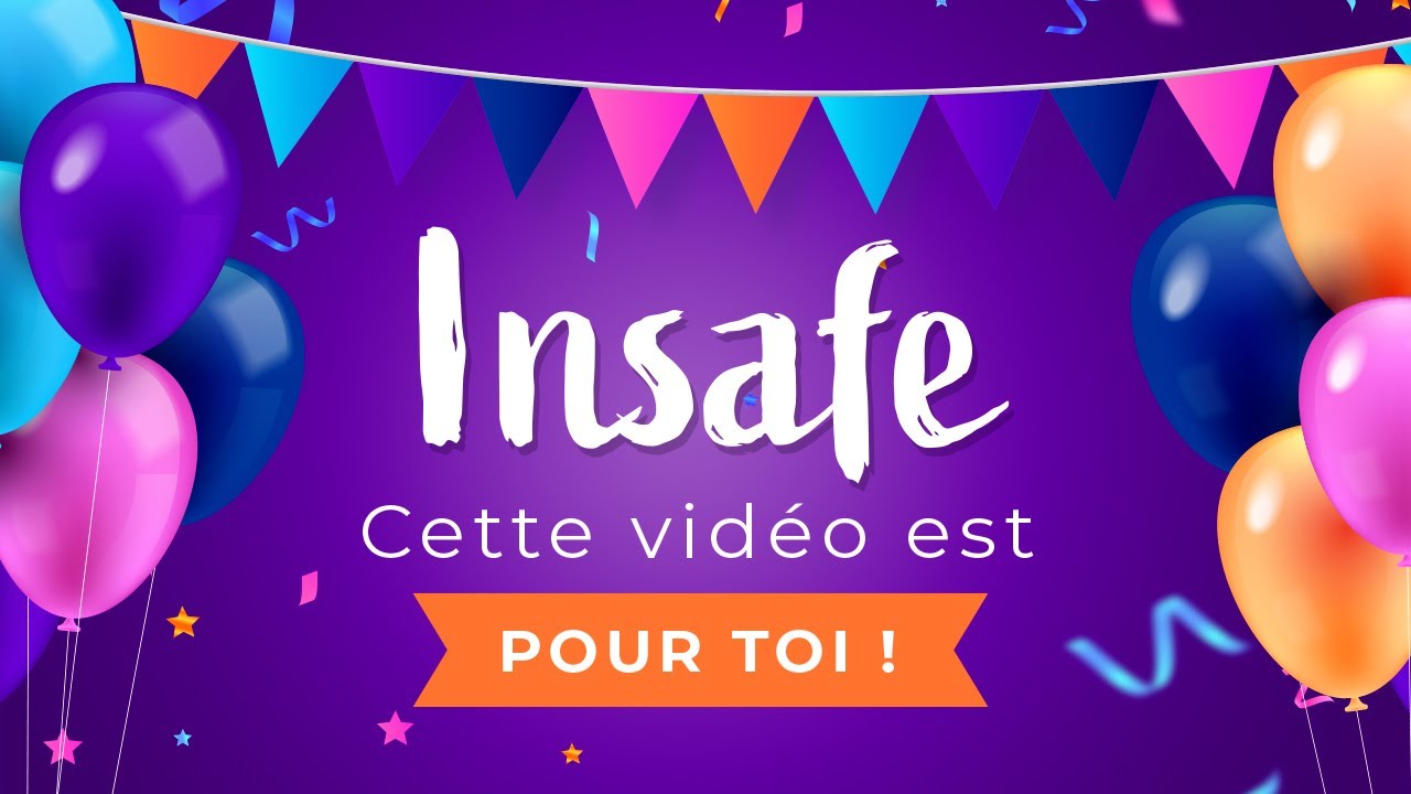 Joyeux anniversaire Insafe ! 🎉🐱 Tous mes v&oelig;ux d'anniversaire rien que pour toi !
