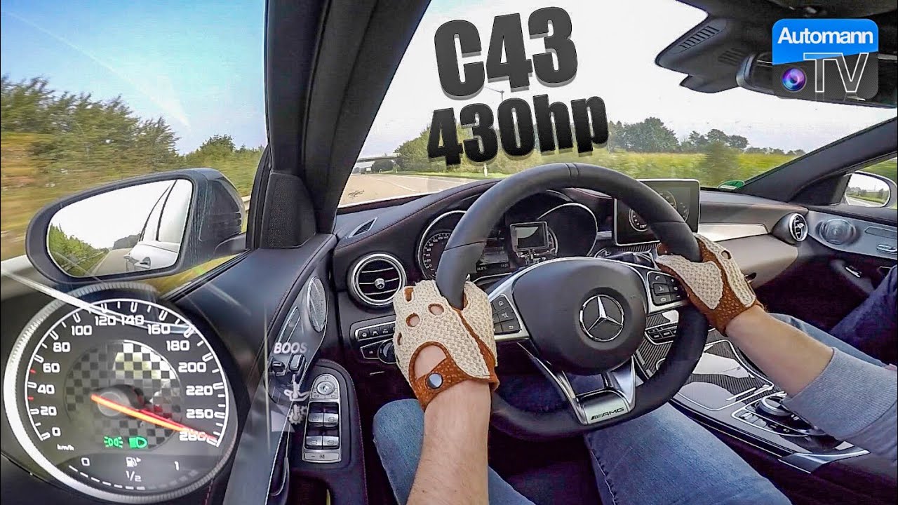 2018 Mercedes-AMG C43 (430hp) - 0-273 km/h acceleration (60FPS)