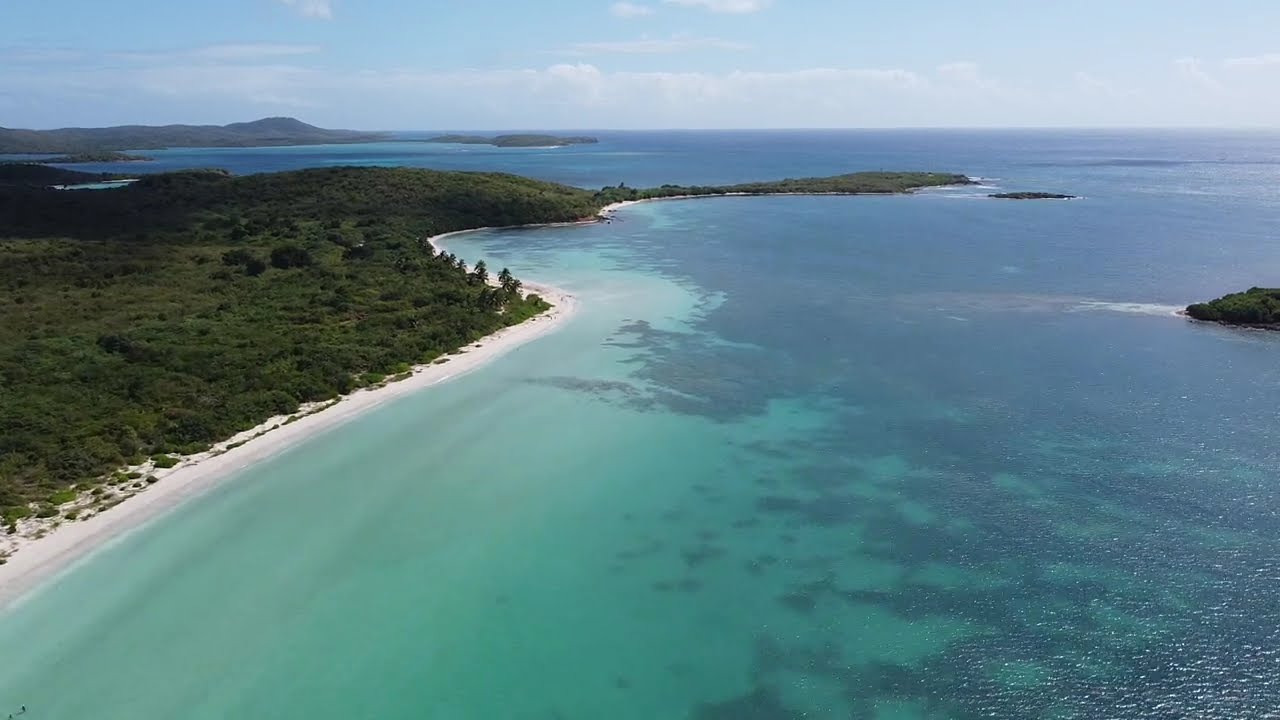 Playa La Chiva Drone Footage - Vieques, Puerto Rico 2/4/2025