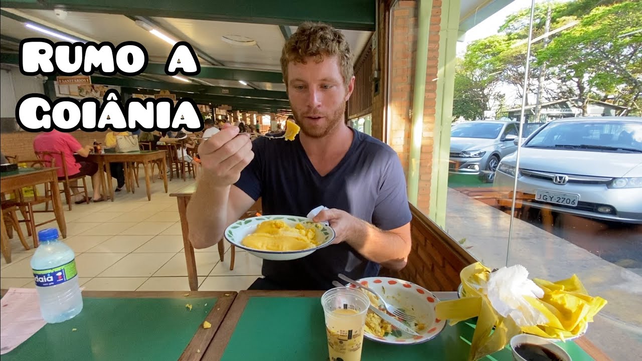 PROVANDO a COMIDA da ESTRADA ao RUMO a GOIÂNIA (Pamonha e EMPADÃO)