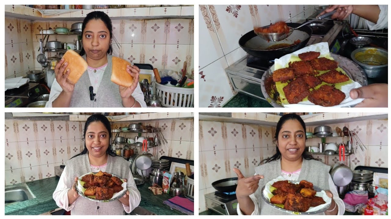 Crispy Bread Pakora // মুচমুচে পাউরুটির চপ // करारे ब्रेड पकौड़े 