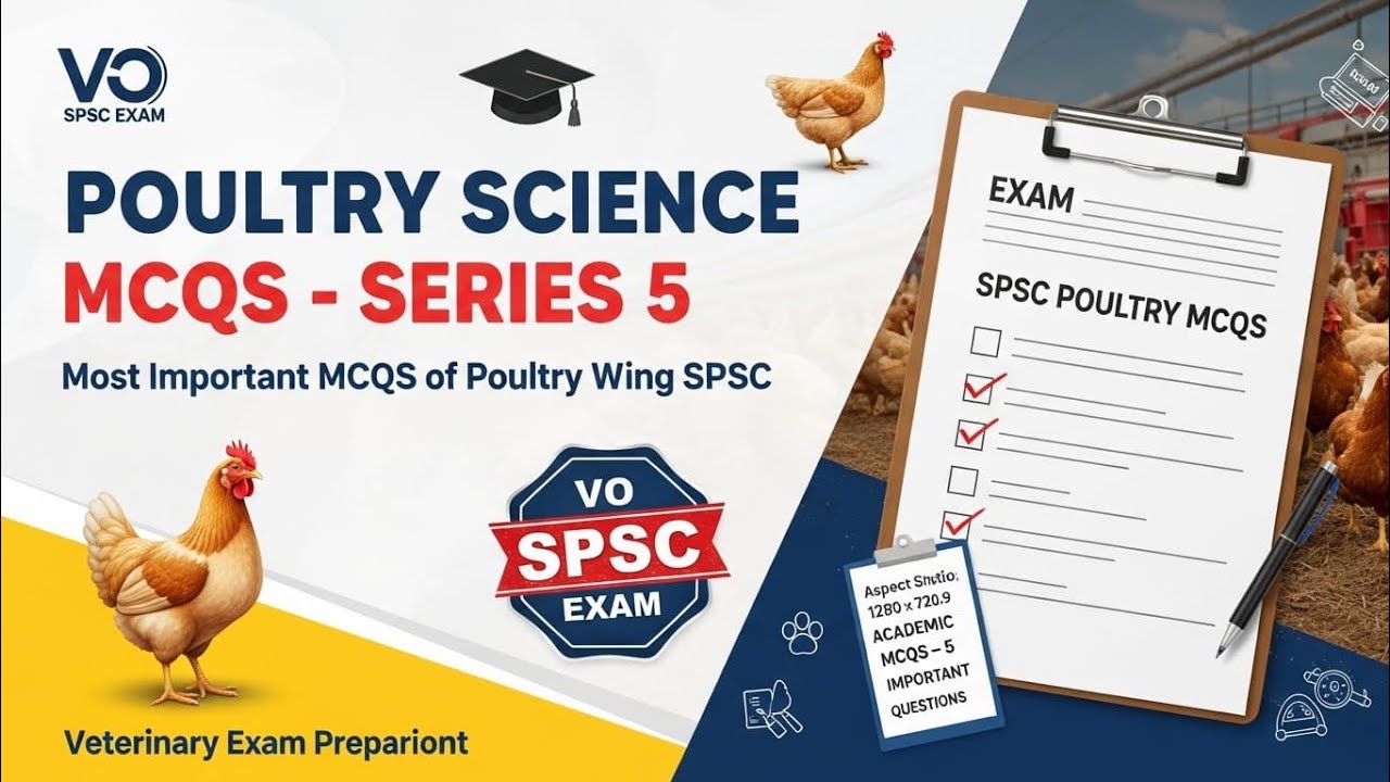 Poultry Science MCQS Series 5|Viral and Bacterial Diseases MCQS|Veterinary Officer Poultry Wing SPSC